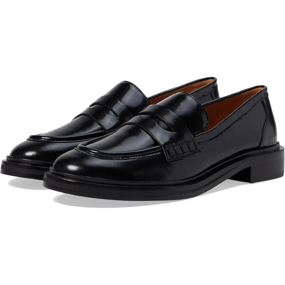 Madewell Womens The Vernon Loafer US 9.5 Black Leather Slip On NIB